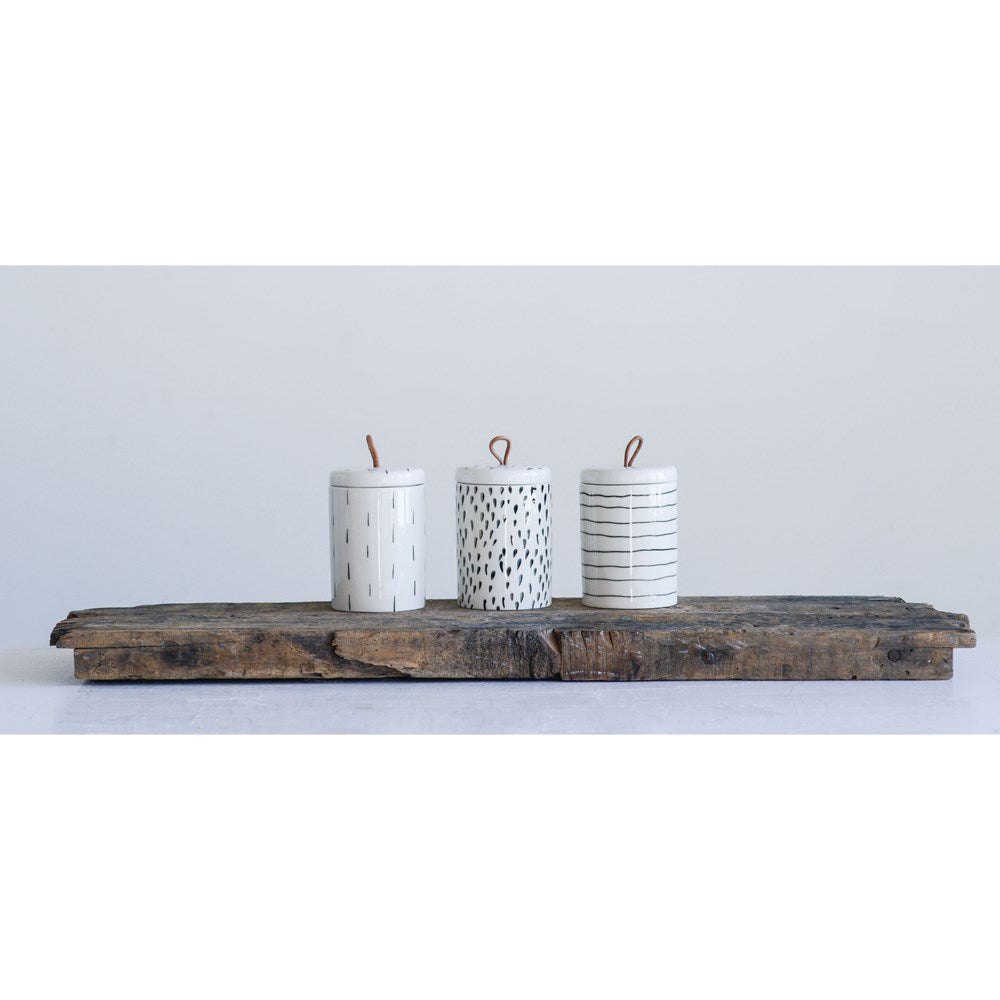 Stoneware Container With Lid