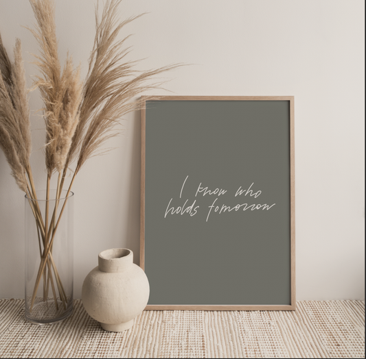 Who Holds Tomorrow Print