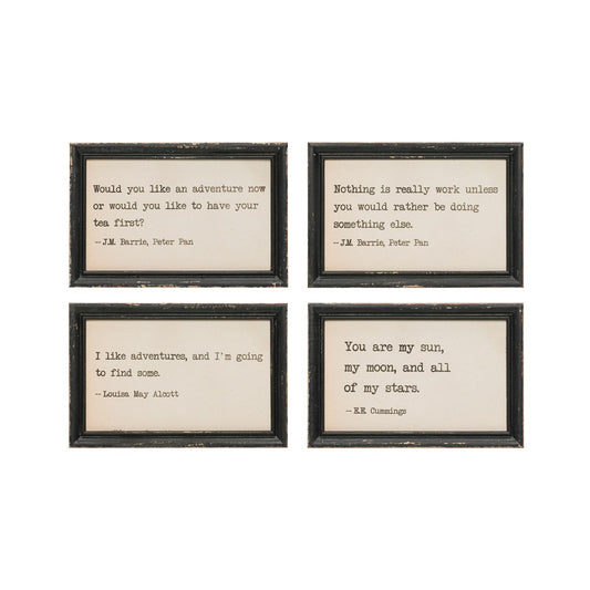 Wood Framed Wall Signs