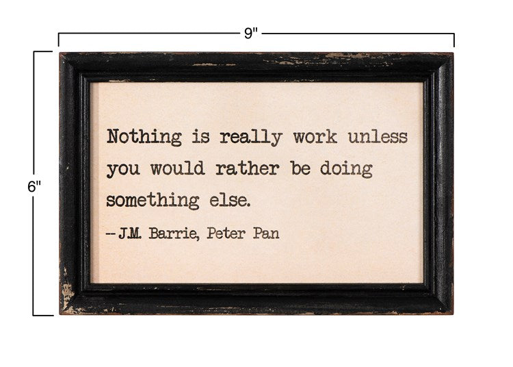 Wood Framed Wall Signs