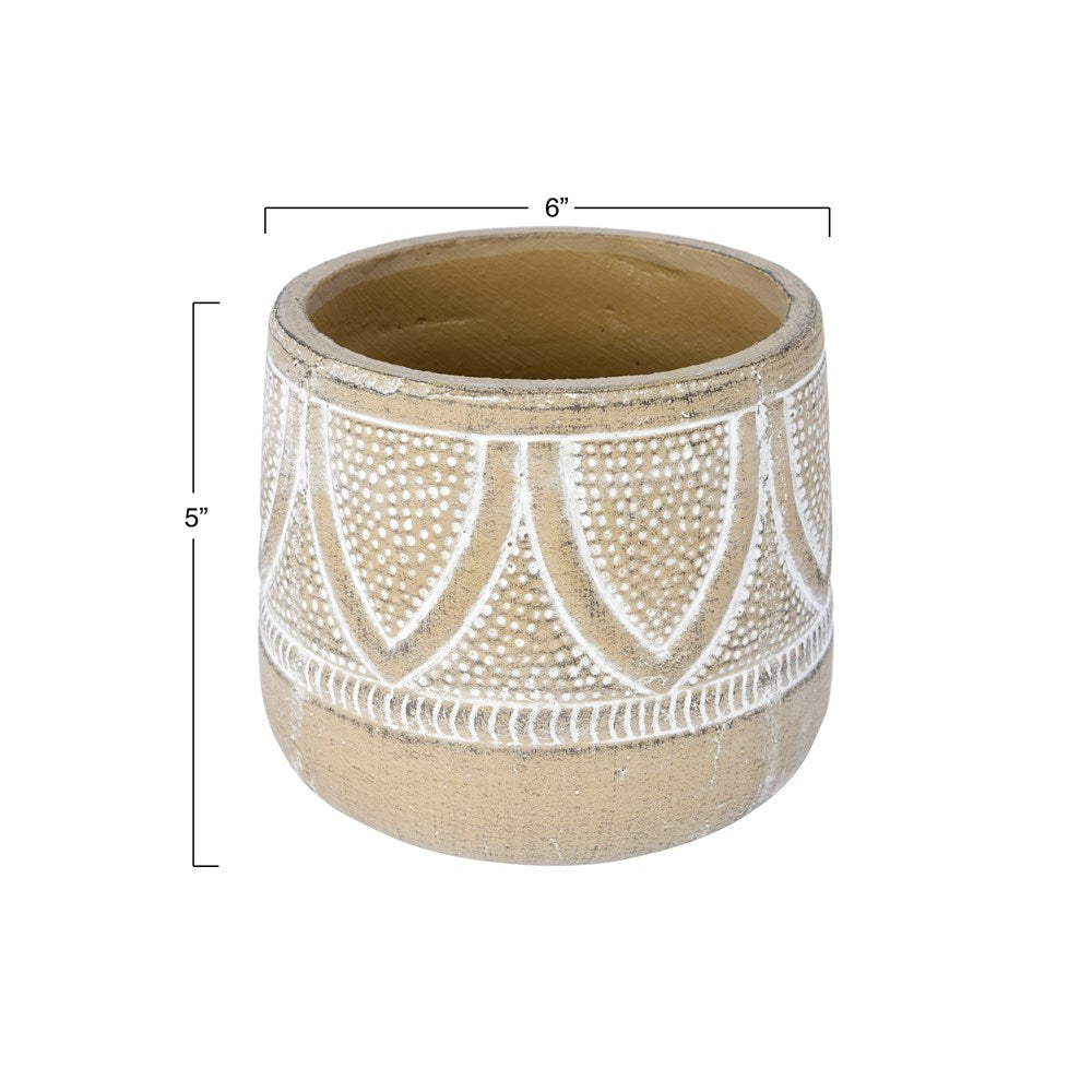 Whitewashed Pot