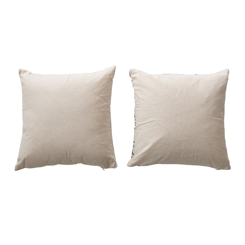 Botanical Cotton Pillow, 2 Styles