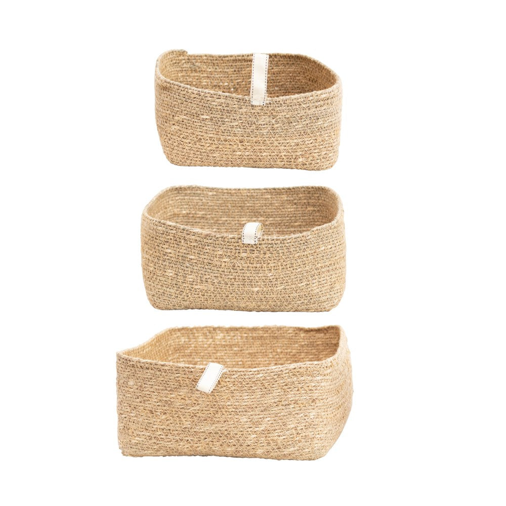 Hand-Woven Seagrass Baskets