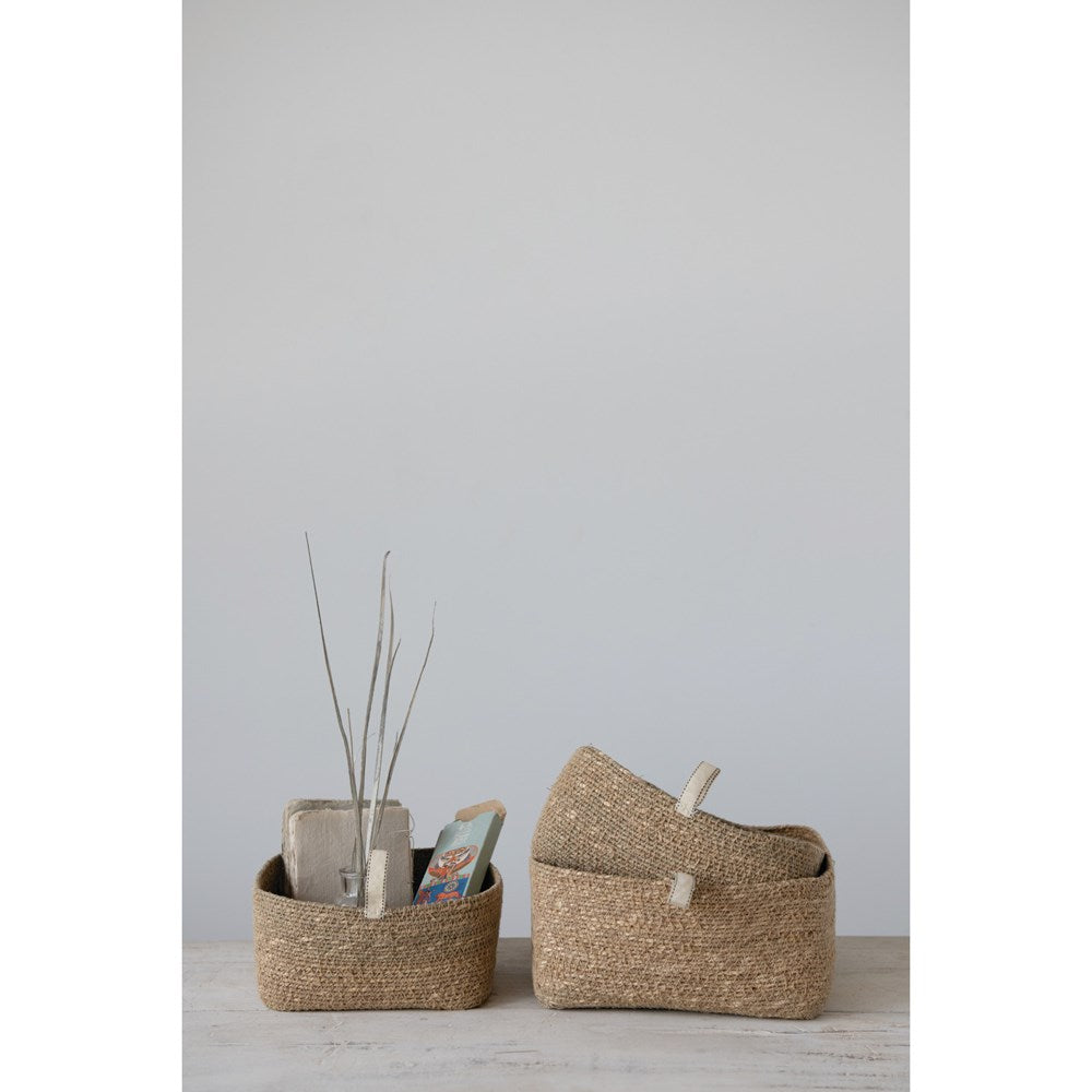 Hand-Woven Seagrass Baskets