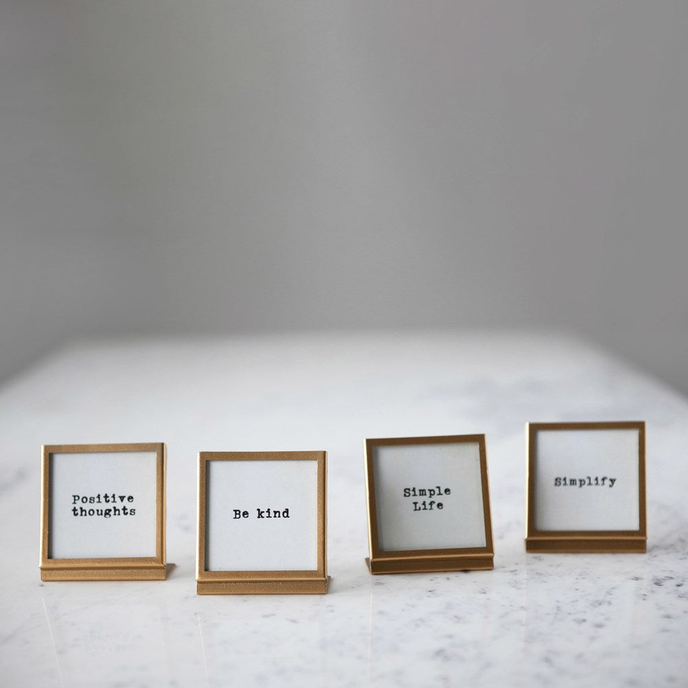 Gold Framed Sayings
