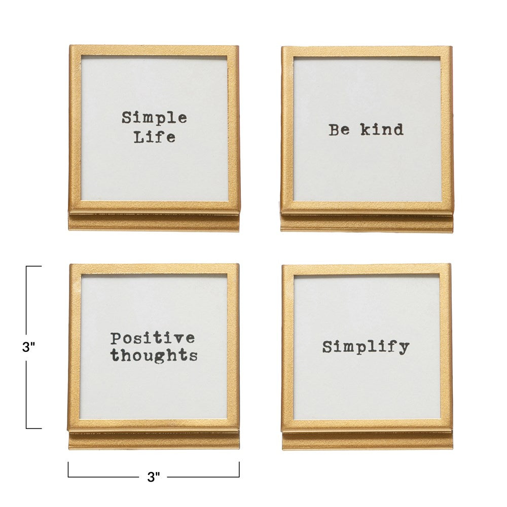 Gold Framed Sayings