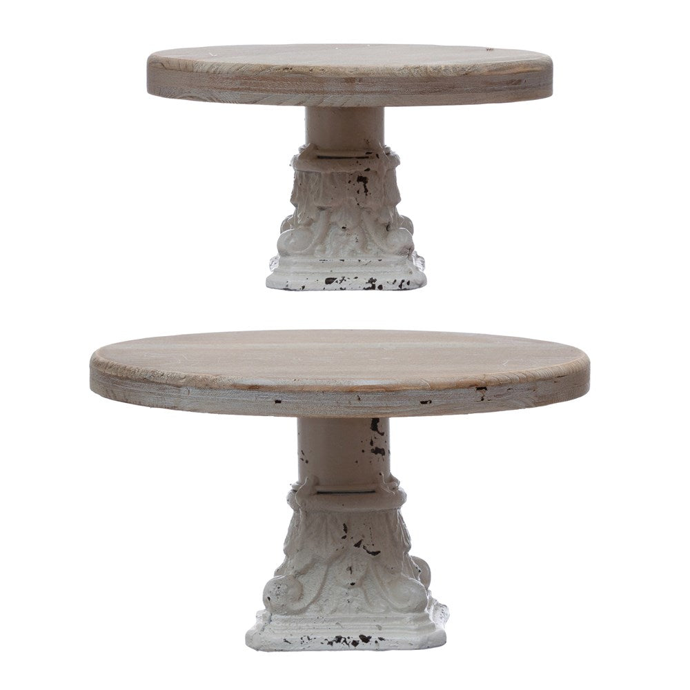 Distressed Pedestals, The Feathered Farmhouse