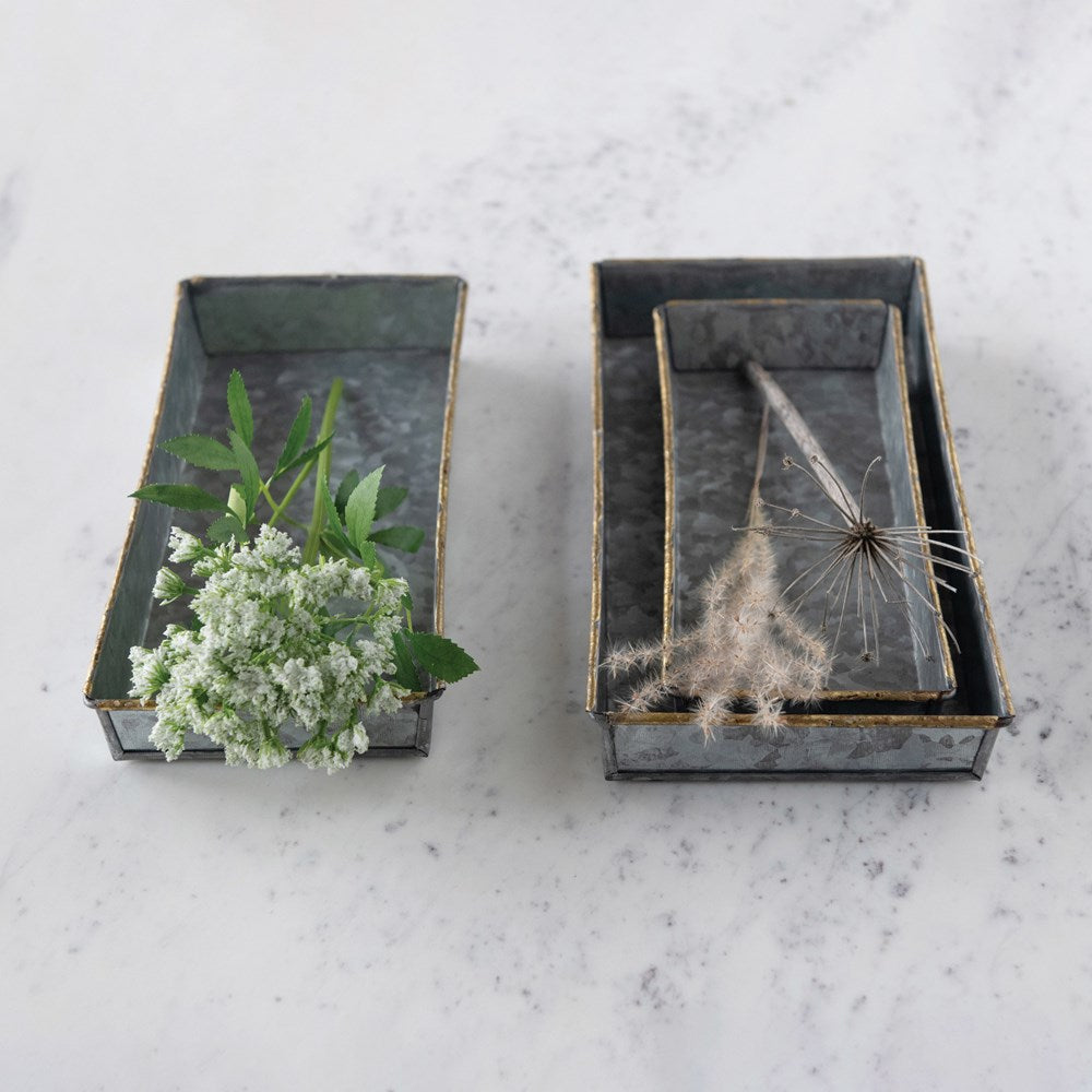 Galvanized Metal Trays