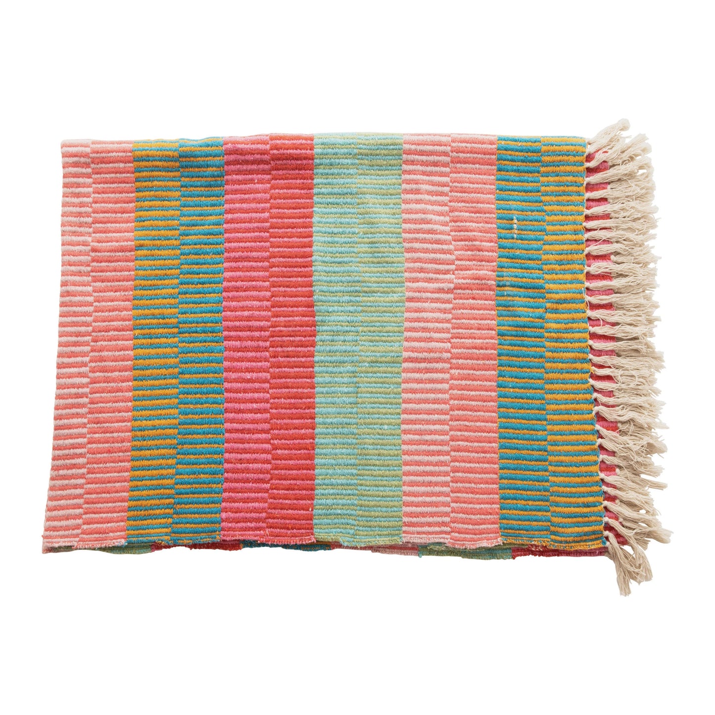Stripe Tassle Throw, The Feathered Farmhouse