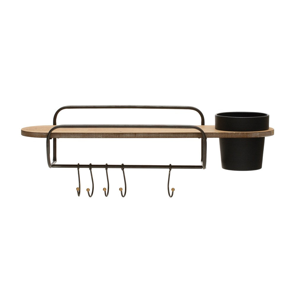 Wall Shelf + Planter, The Feathered Farmhouse