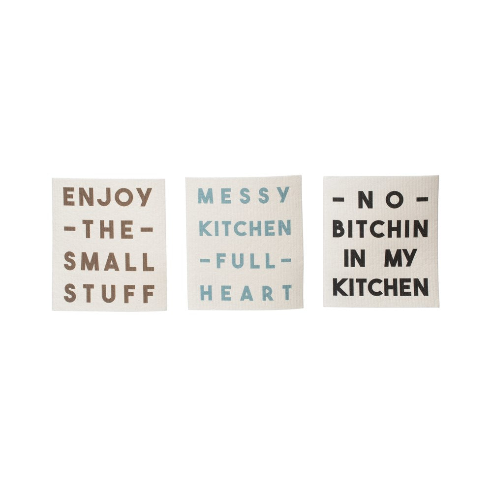 Eco-Friendly Cloth + Saying, The Feathered Farmhouse