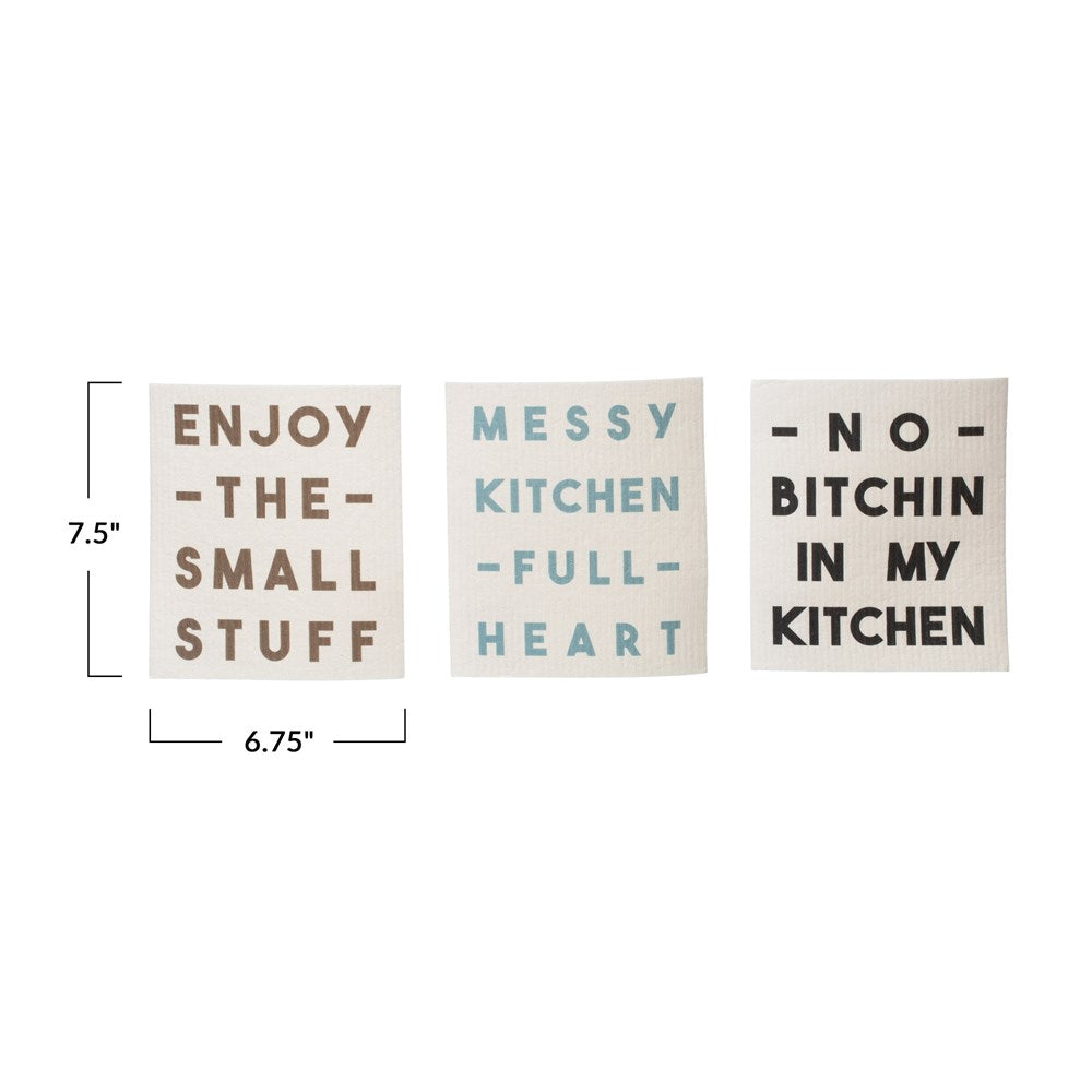 Eco-Friendly Cloth + Saying, The Feathered Farmhouse