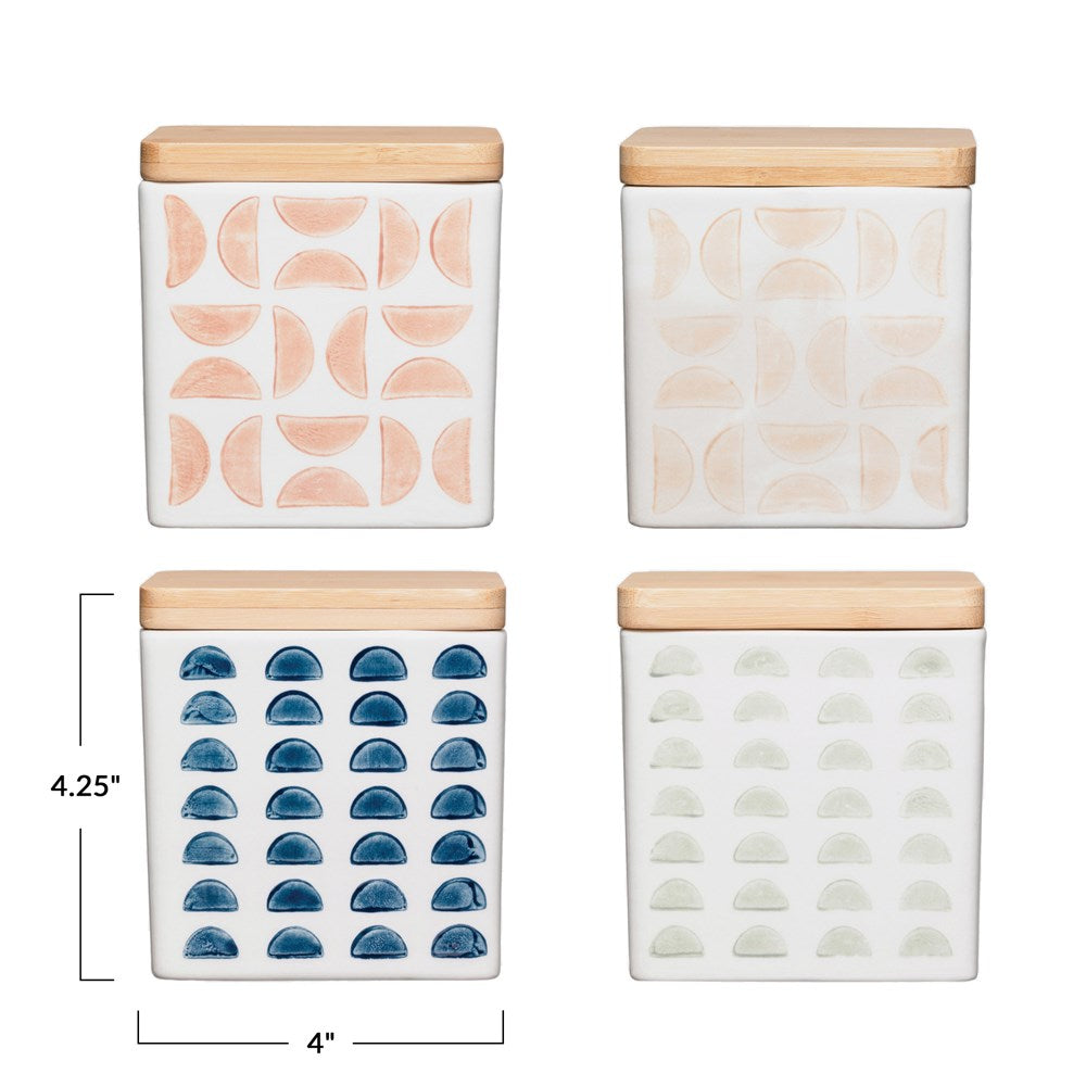 Hand-Stamped Canisters