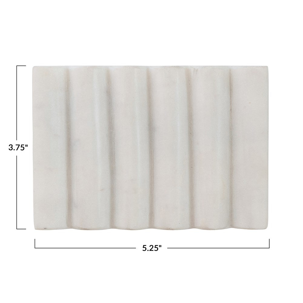 Carved Marble Soap Dish, The Feathered Farmhouse