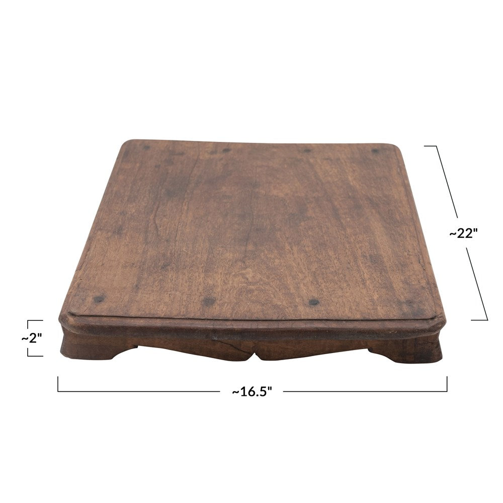 Found Wood Pedestal, The Feathered Farmhouse