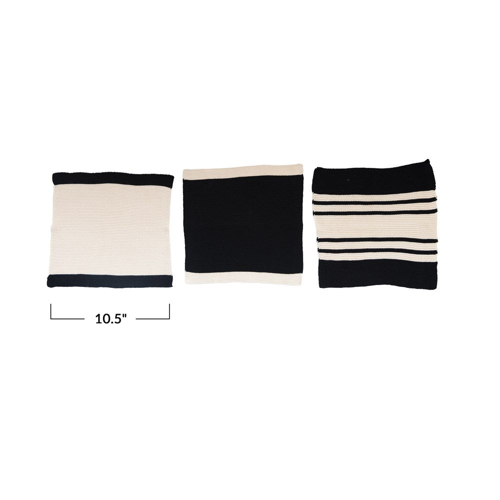 Black + Cream Dish Cloths, The Feathered Farmhouse