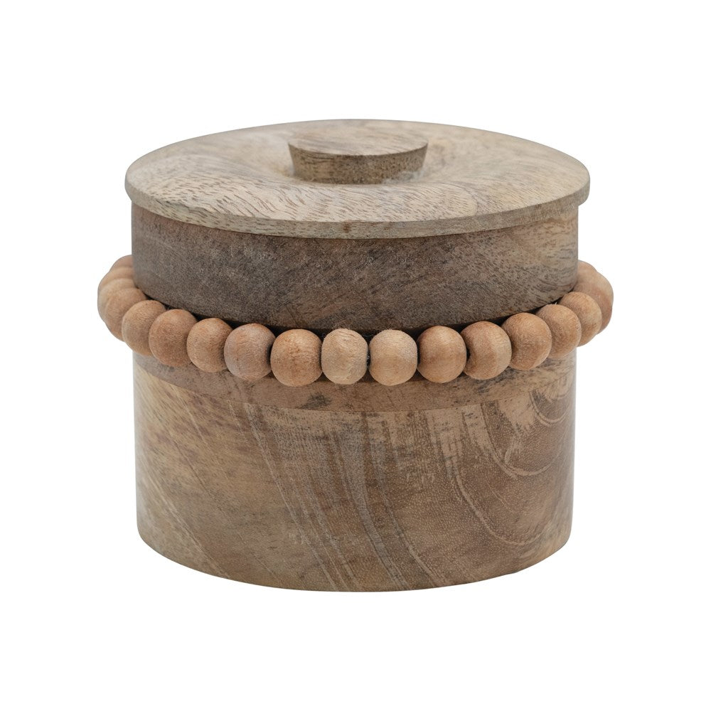 Beaded Wood Box