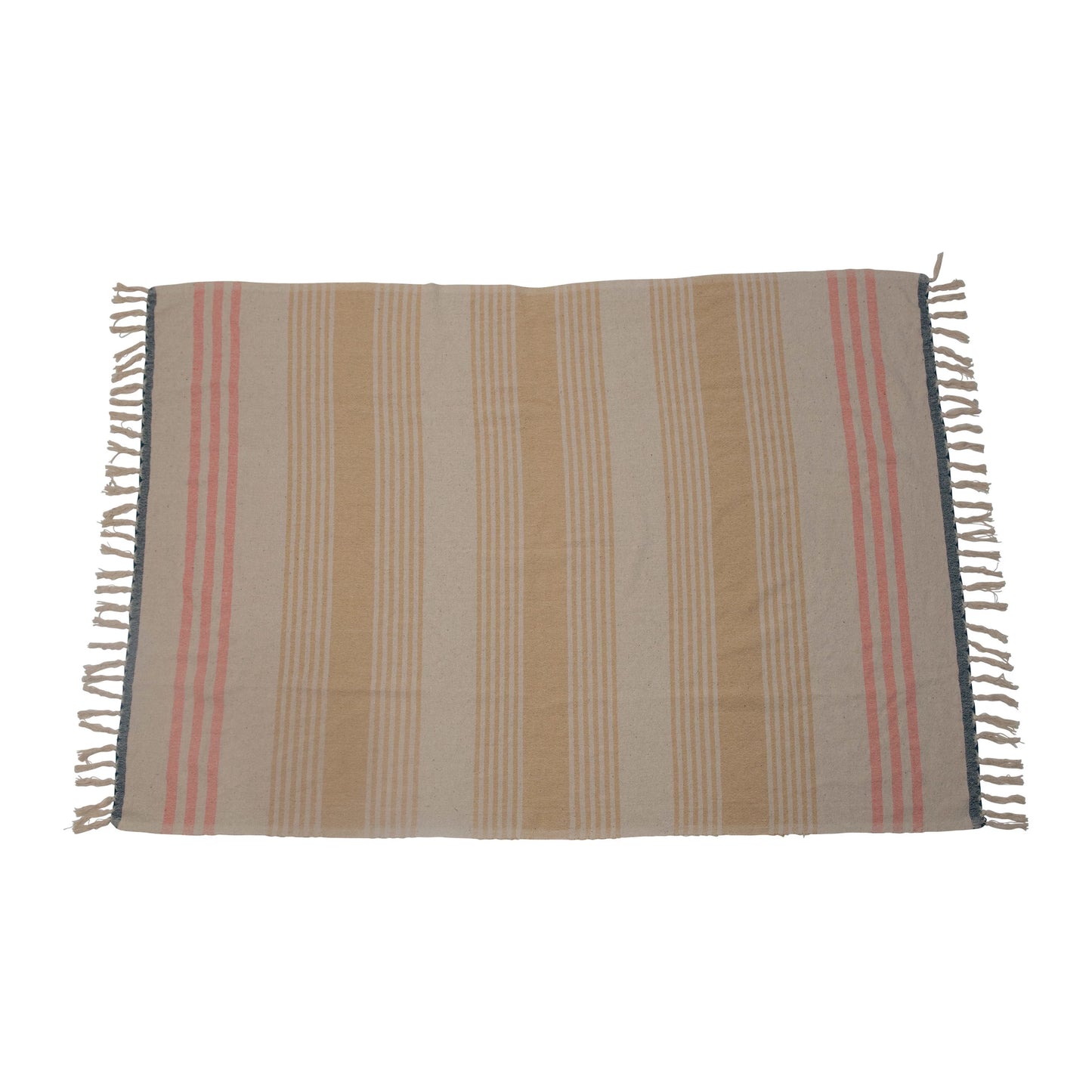 Stripe Throw w/ Tassels, The Feathered Farmhouse