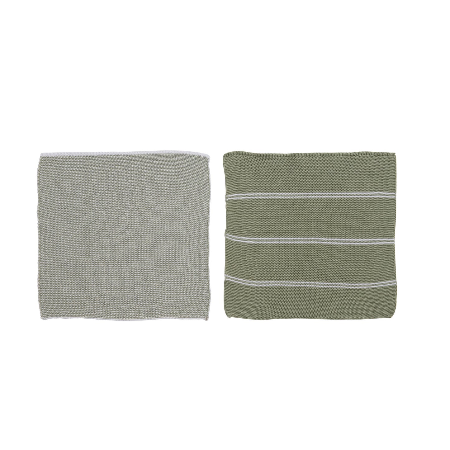 Square Cotton Knit Dish Cloth Set