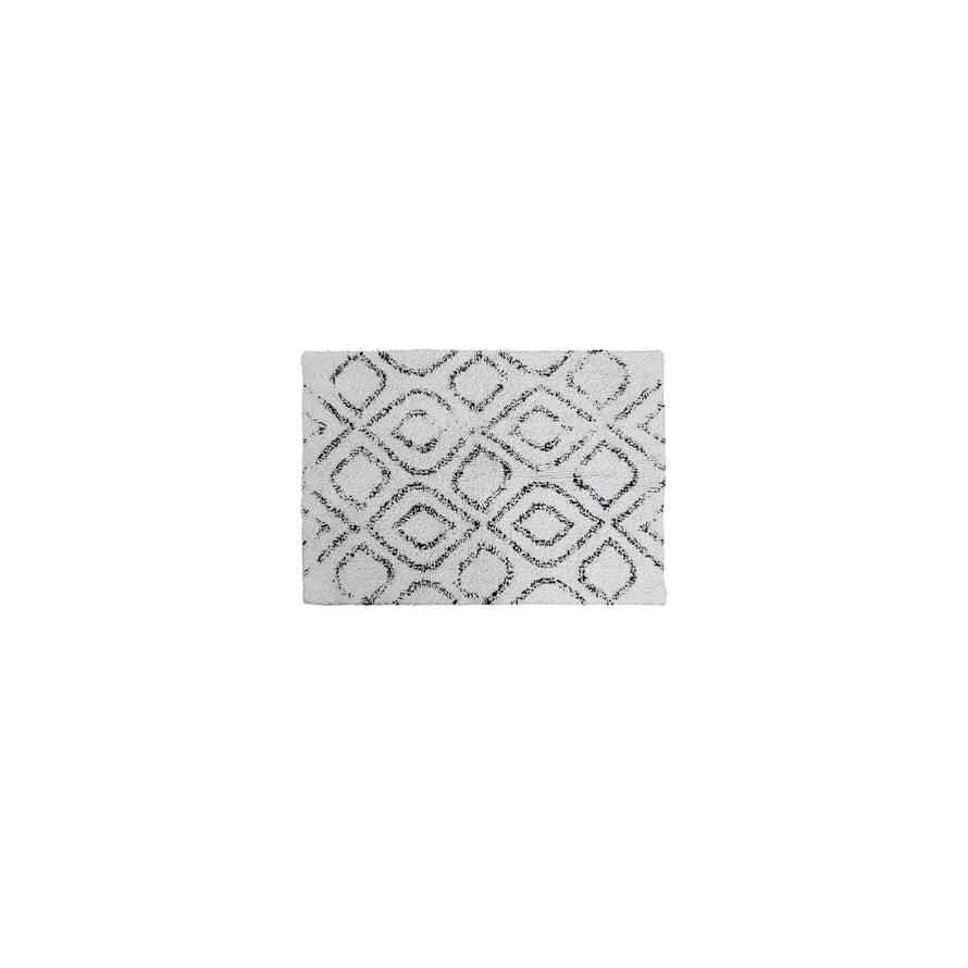 Diamond Pattern Bath Mat, The Feathered Farmhouse