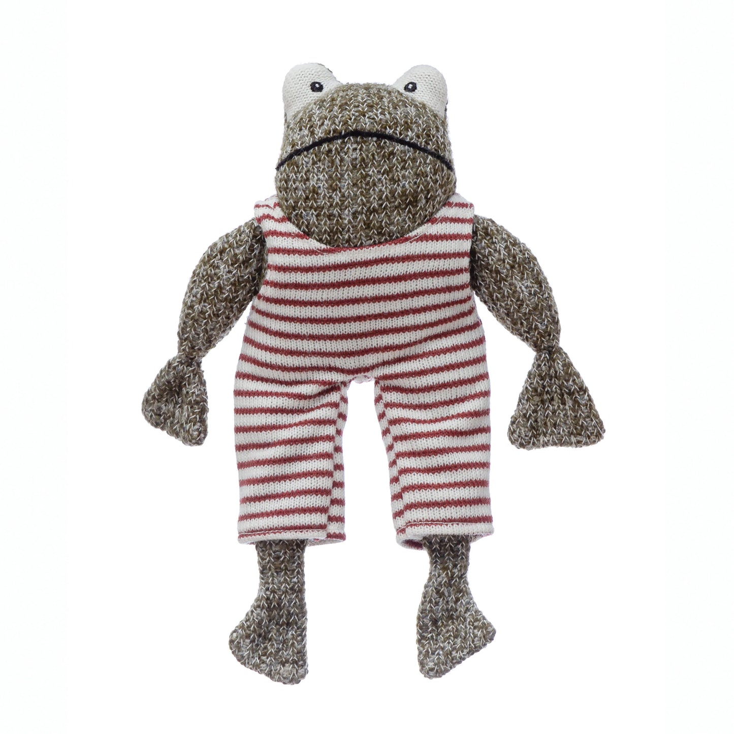 Frog in Striped Jumpsuit, The Feathered Farmhouse