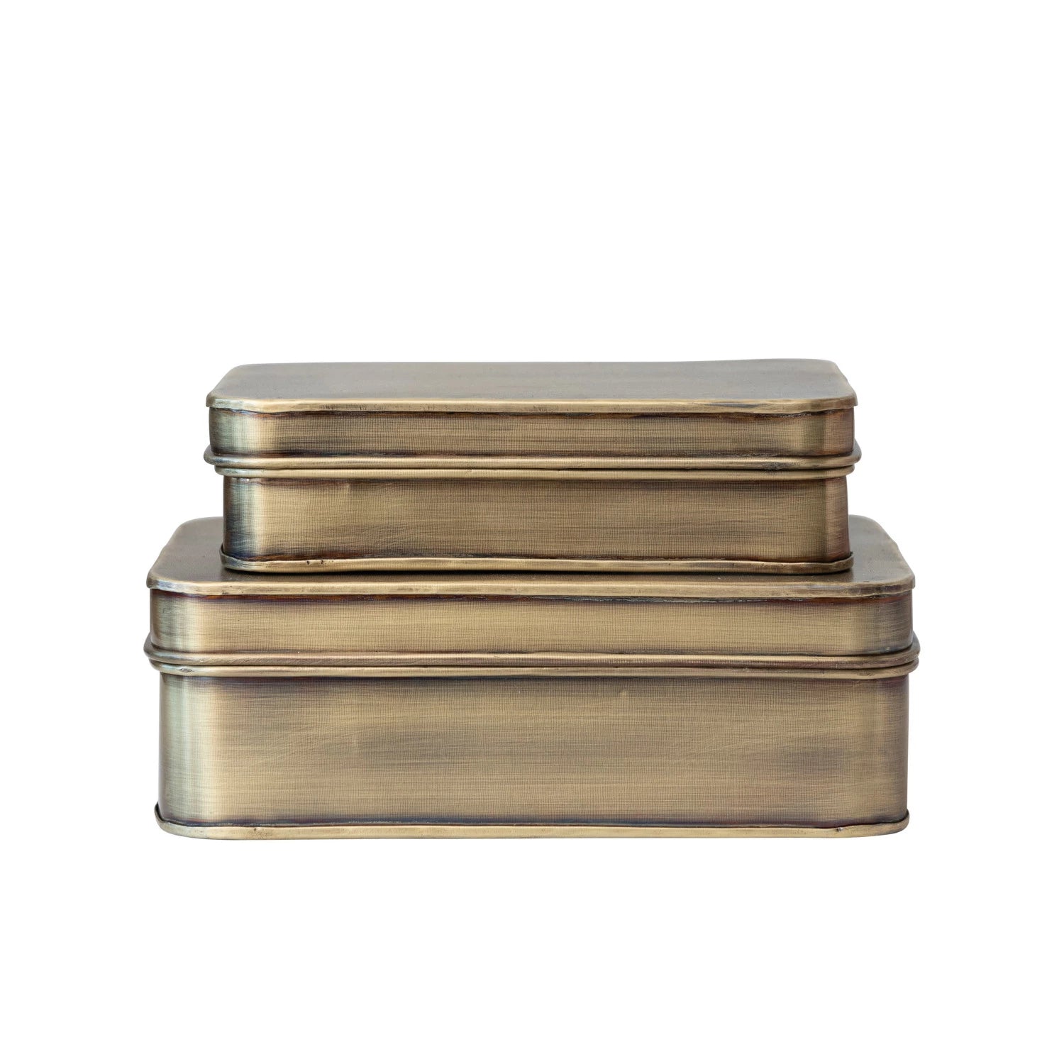 Antique Metal Boxes, The Feathered Farmhouse