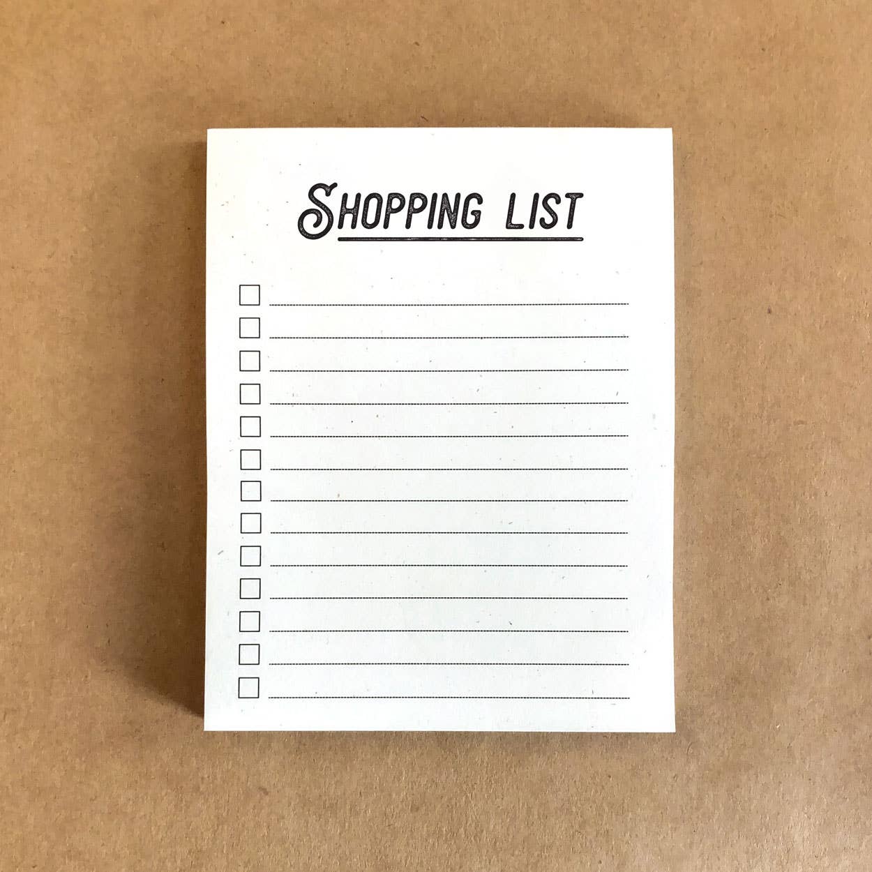 Shopping List Notepad