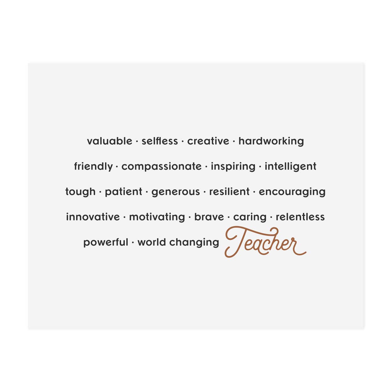 Teacher Appreciation Print