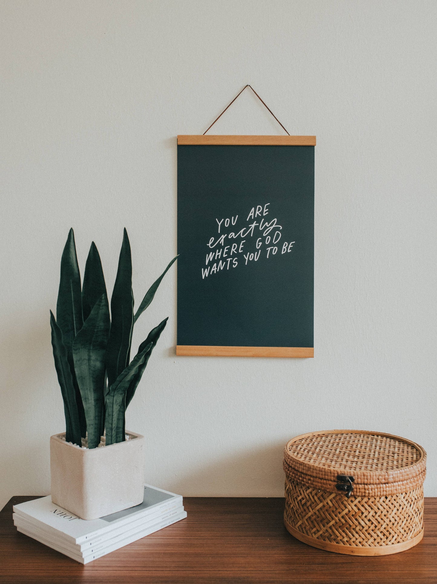 Exactly Where God Wants You Print | Christian Decor