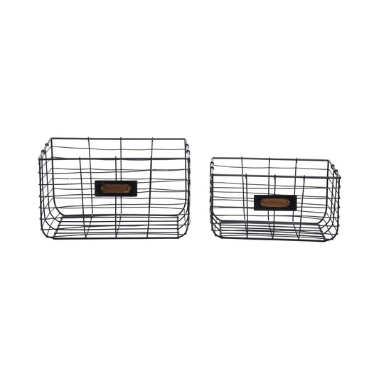 Black Wire Baskets