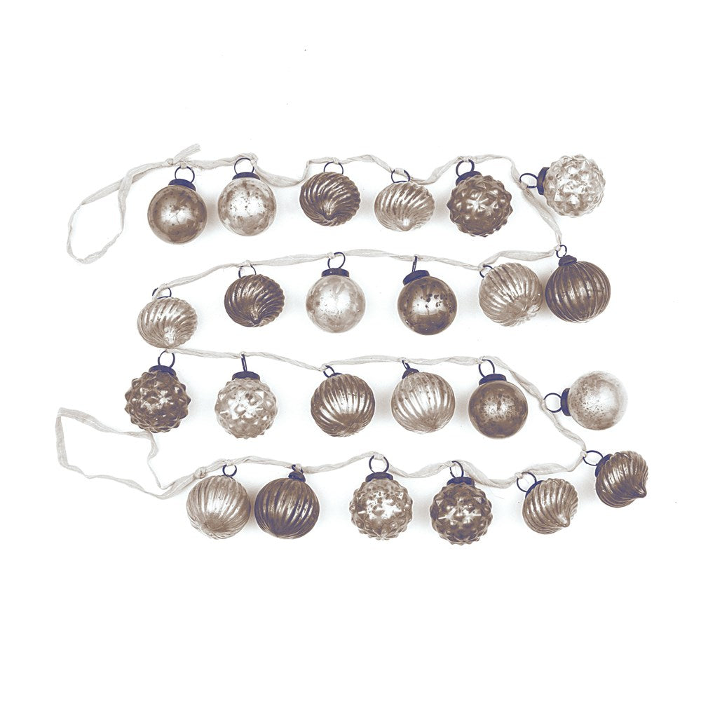 Mercury Glass Ornament Garland