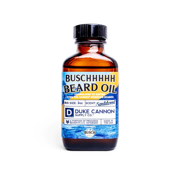 busch beard oil, feathered farmhouse