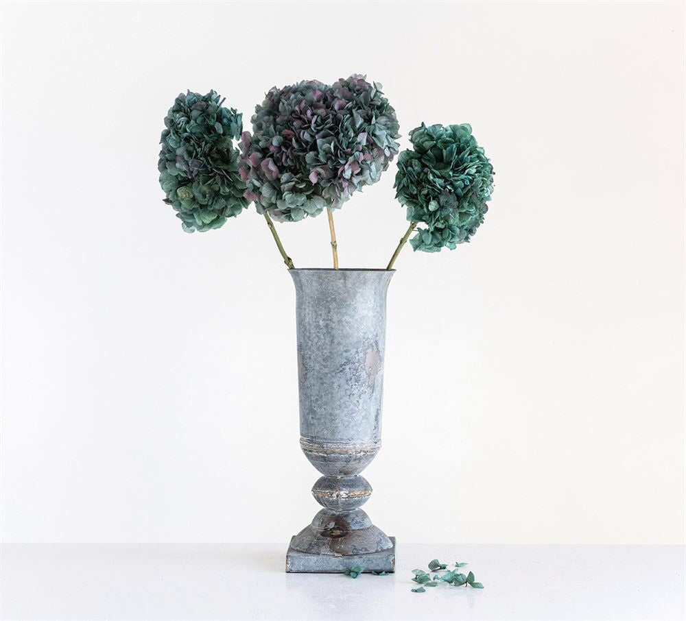 Distressed Metal Urn