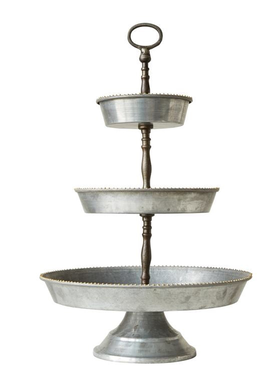 Galvanized 3-Tier Tray