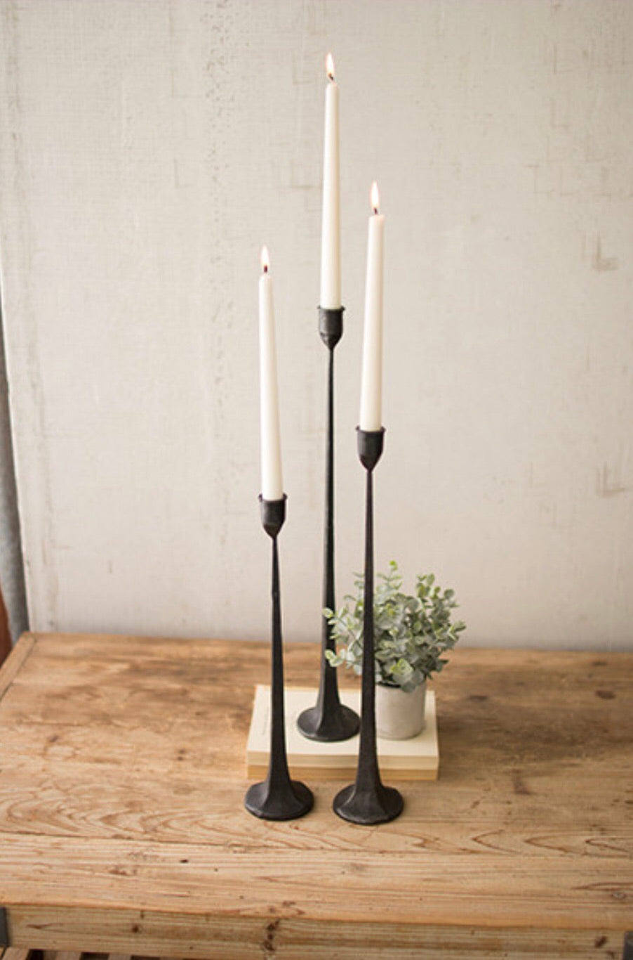 Cast Iron Candle Holders