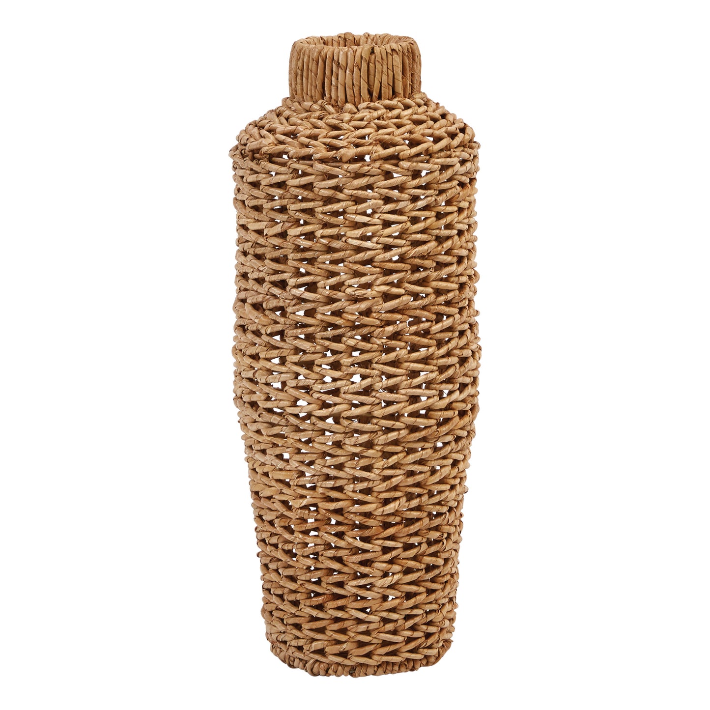 Water Hyacinth + Rattan Vase