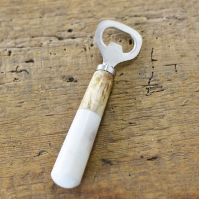 Marble and Wood Bottle Opener