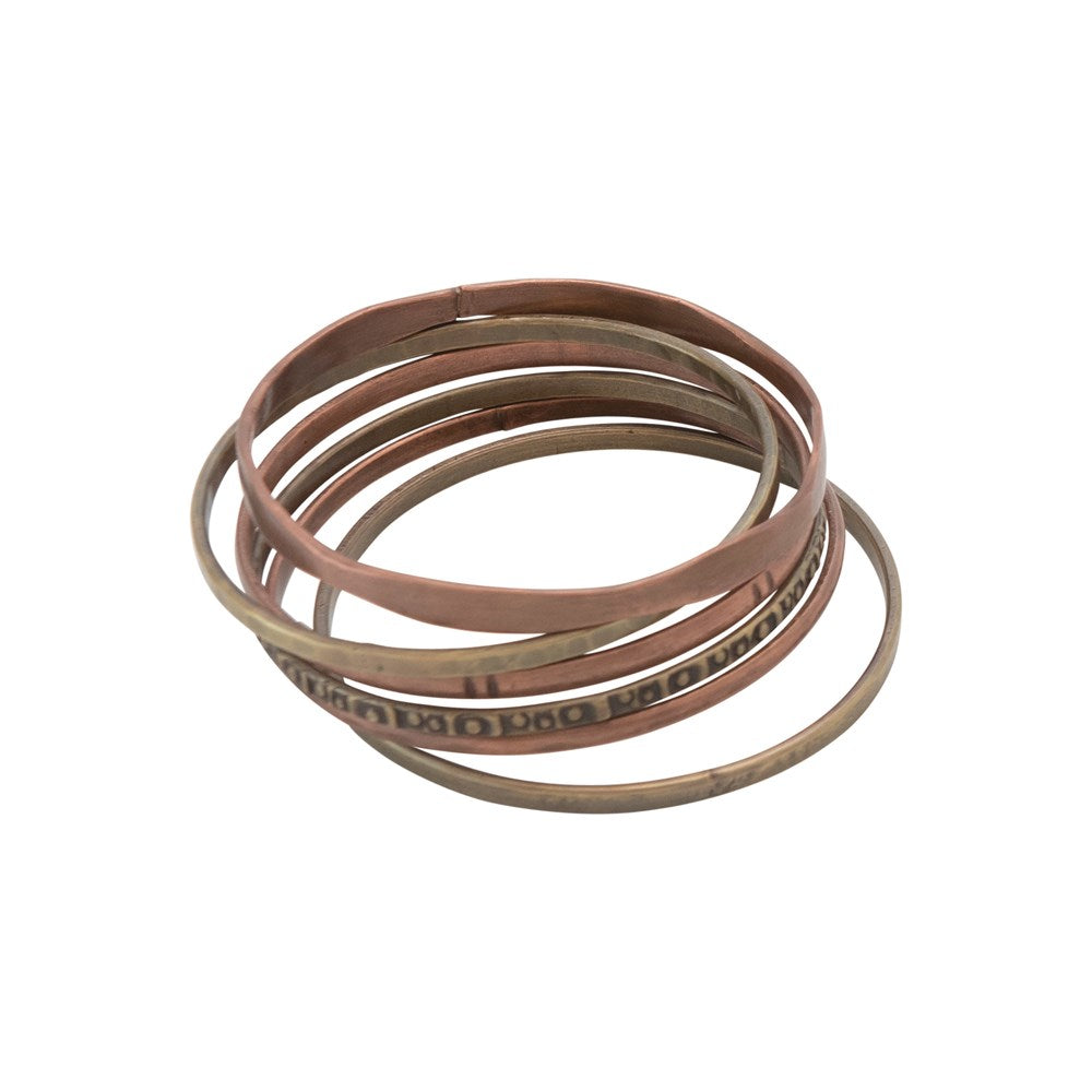 Brass + Copper Bangles