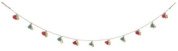 Mini Bell Garland, Feathered Farmhouse
