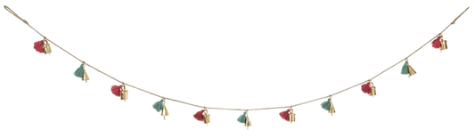 Mini Bell Garland, Feathered Farmhouse
