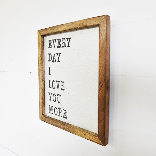 Wood Love You More Sign, The Feathered Farmhouse