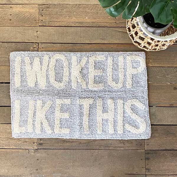 Woke Up Like This Bath Mat, The Feathered Farmhouse