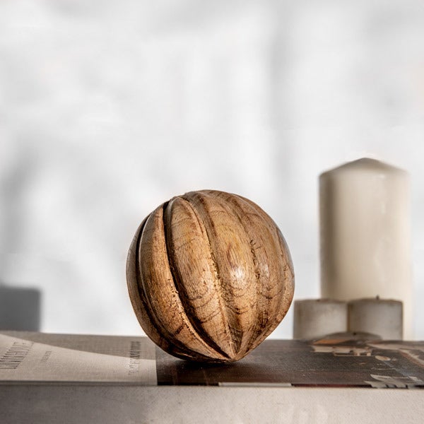 Carved Wood Ball