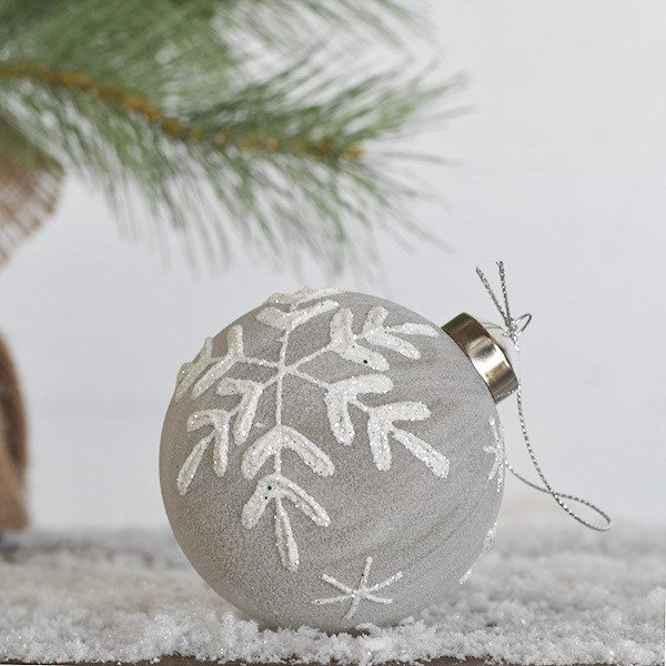 Snowflake Ornament, Feathered Farmhouse