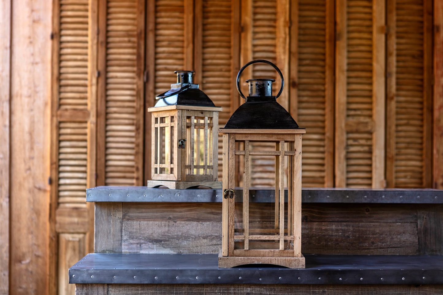 Window Pane Lantern, The Feathered Farmhouse