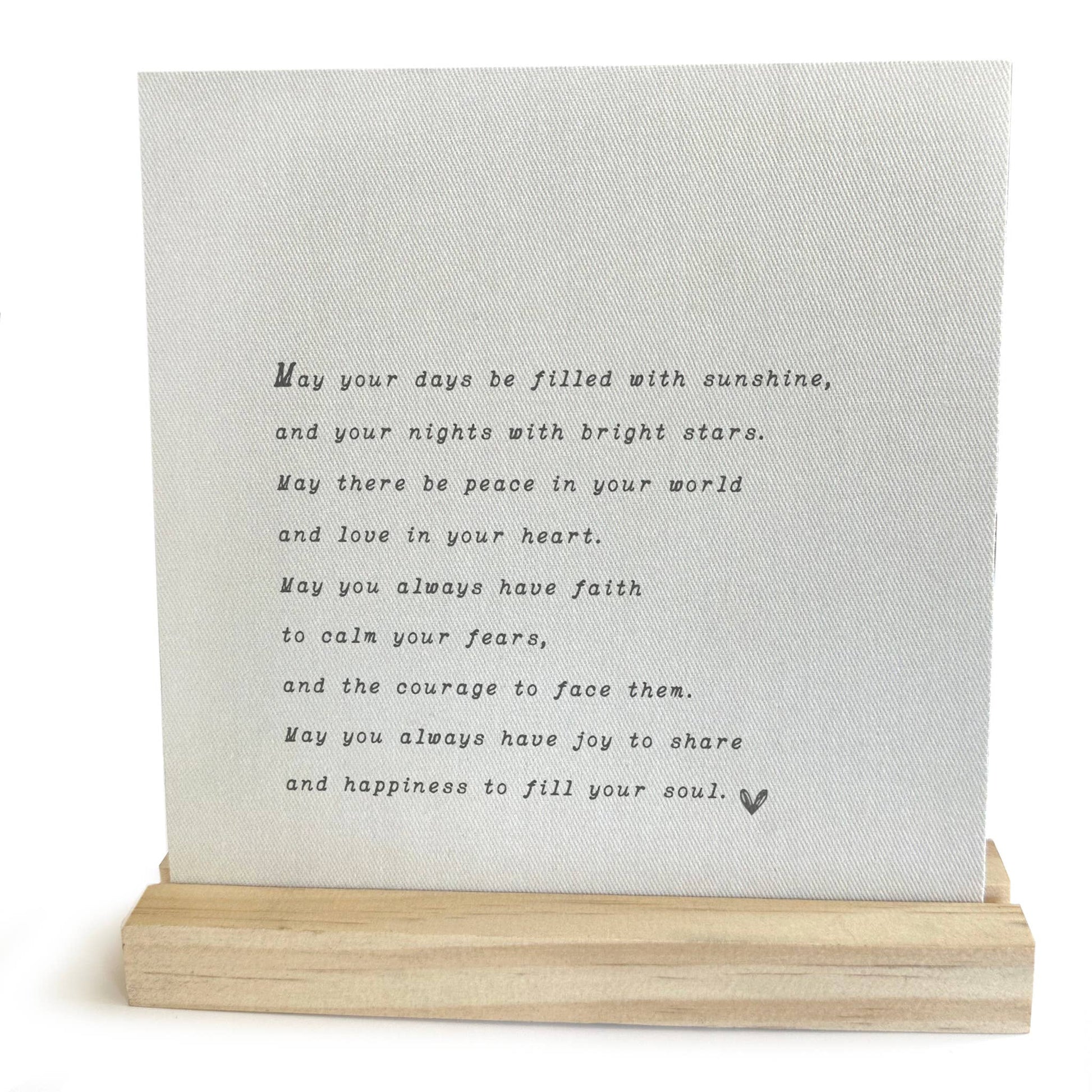 Inspirational Quote Mini Canvas, Feathered Farmhouse