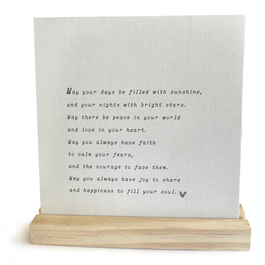 Inspirational Quote Mini Canvas, Feathered Farmhouse