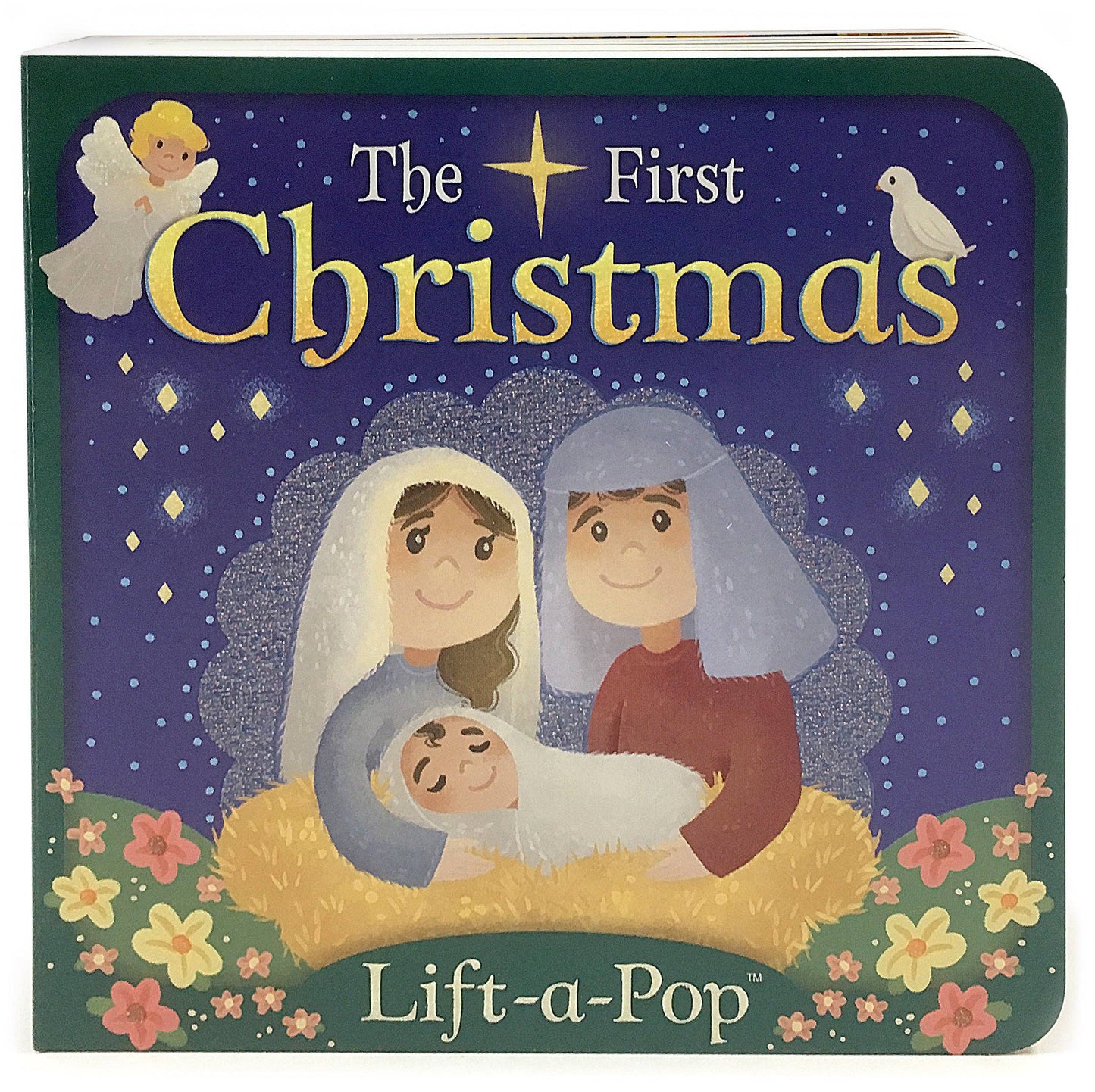 First Christmas Lift-a-Flap Baby Jesus Board Book, Feathered Farmhouse
