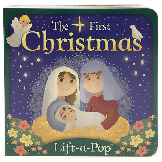 First Christmas Lift-a-Flap Baby Jesus Board Book, Feathered Farmhouse