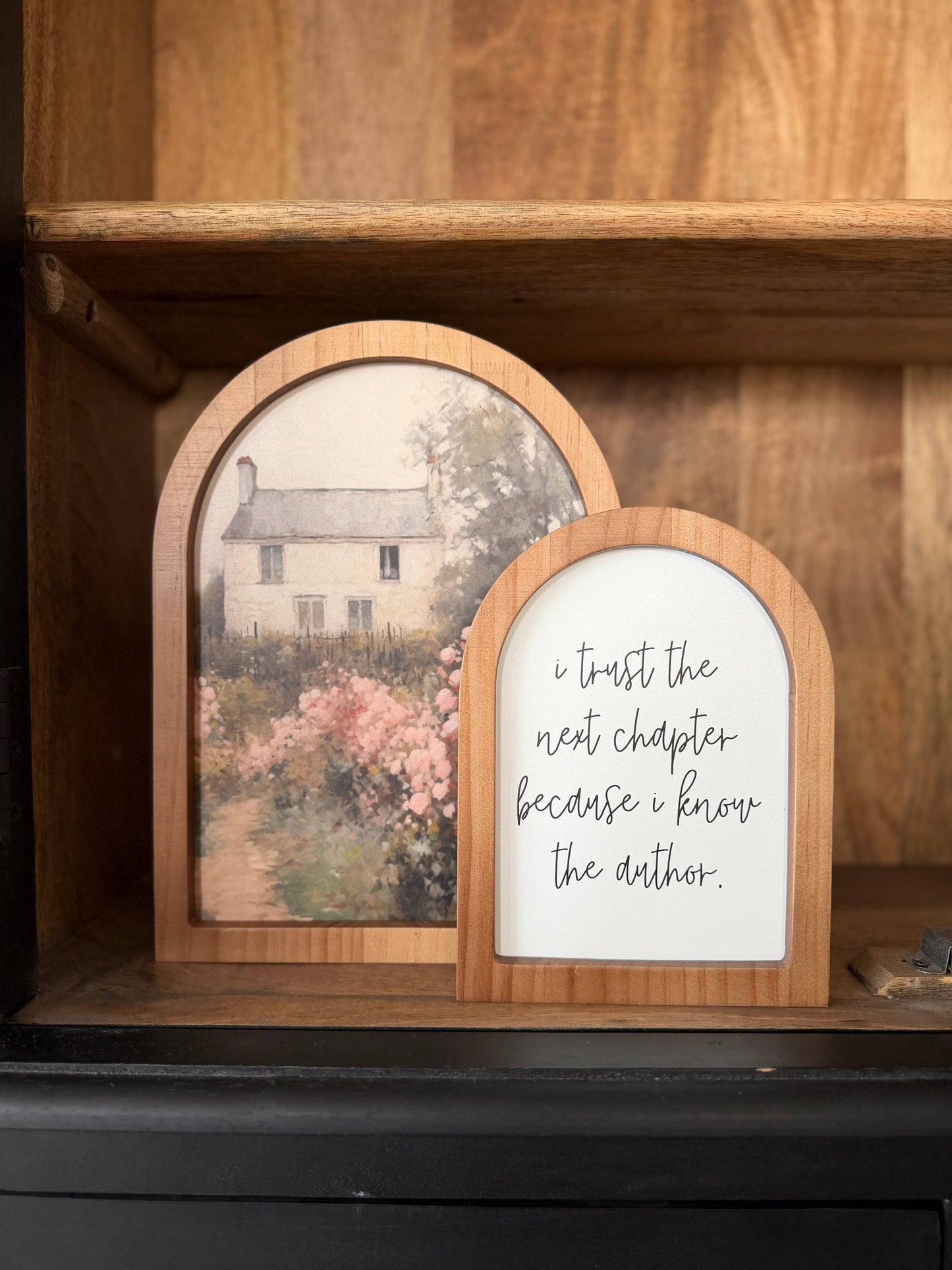 Arch Wood Frame, Feathered Farmhouse
